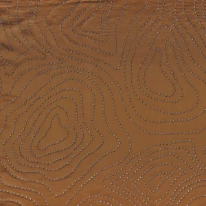 orange contemporary jacquard fabric from Casamance