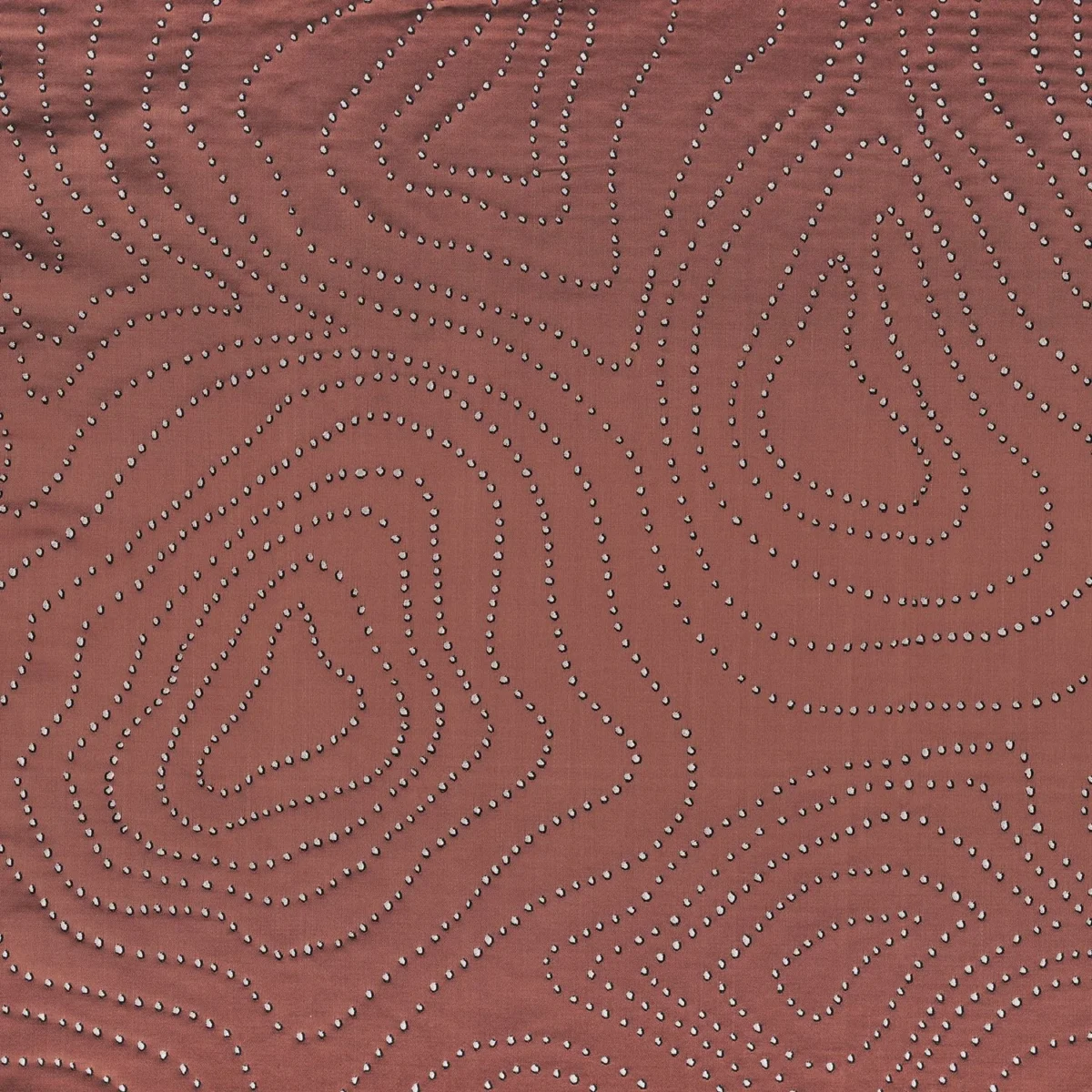 Celebrate Fabric - Bois De Rose by red contemporary jacquard fabric from Casamance