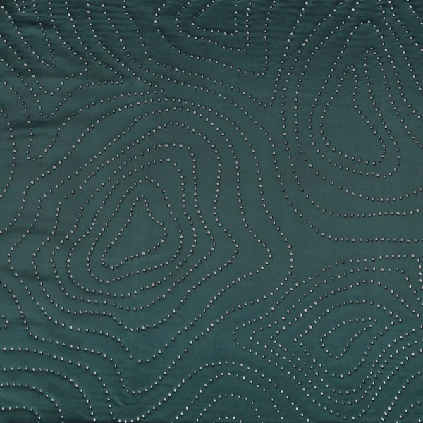 blue contemporary jacquard fabric from Casamance