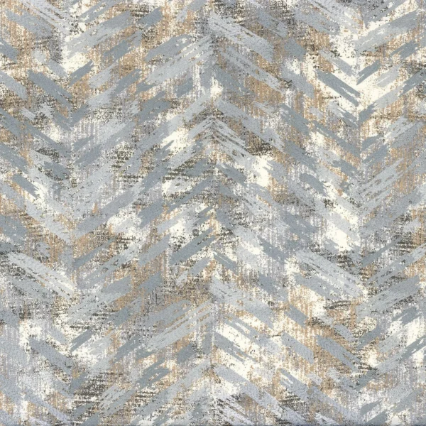 Aleas Fabric - Acier by black-grey misc embroideried fabric from Casamance
