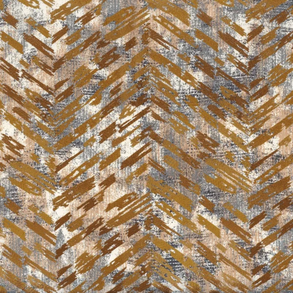 Aleas Fabric - Acajou by brown misc embroideried fabric from Casamance