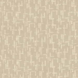 neutral geometric cotton fabric from Casamance