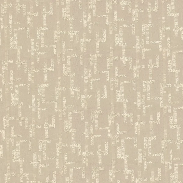 Dalles Fabric - Grege by neutral geometric cotton fabric from Casamance