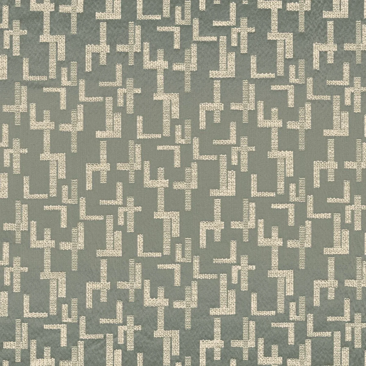 blue geometric cotton fabric from Casamance