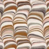 brown contemporary embroideried fabric from Casamance