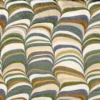 green contemporary embroideried fabric from Casamance