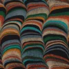 black-grey contemporary embroideried fabric from Casamance