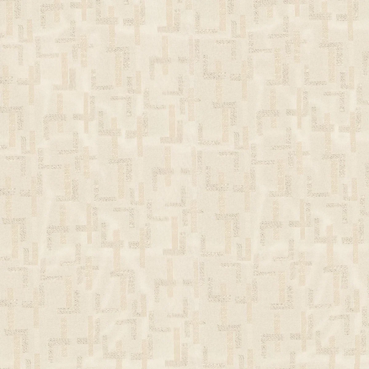 Dalles Fabric - Ivoire by neutral geometric cotton fabric from Casamance