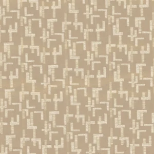 neutral geometric cotton fabric from Casamance