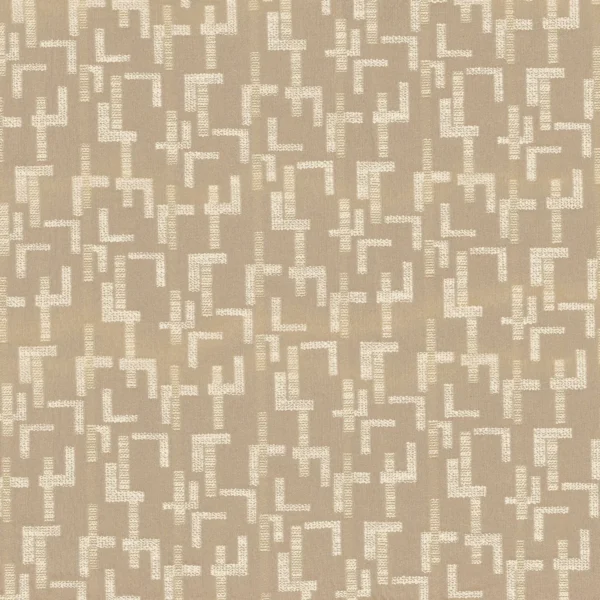 Dalles Fabric - Sable by neutral geometric cotton fabric from Casamance