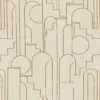 neutral geometric jacquard fabric from Casamance