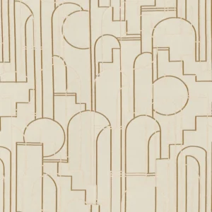 neutral geometric jacquard fabric from Casamance