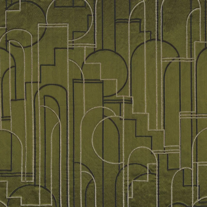 Bachaumont Fabric - Olive swatch