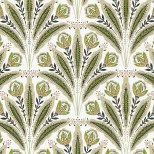 Attingham Wallpaper - Sage / Blush