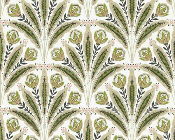 Attingham Wallpaper - Sage / Blush by Attingham Wallpaper - Sage / Blush from