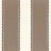 brown striped embroideried fabric from Casamance