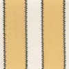 yellow striped embroideried fabric from Casamance