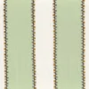 green striped embroideried fabric from Casamance