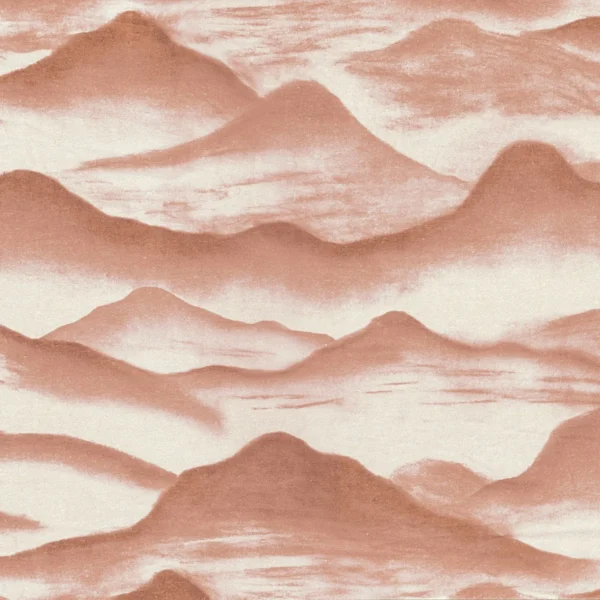 Flou Fabric - Terracotta by red misc linen fabric from Casamance