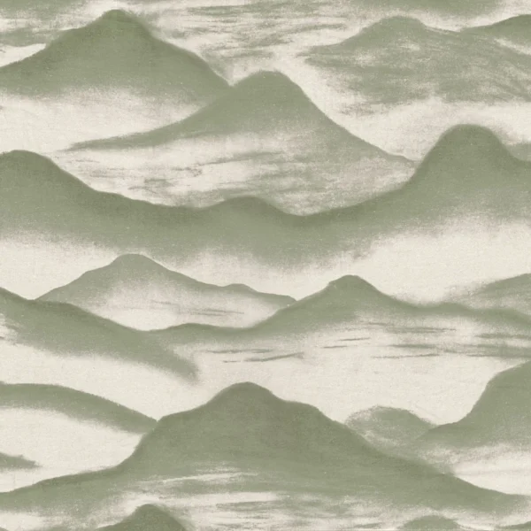Flou Fabric - Vert De Gris by green misc linen fabric from Casamance