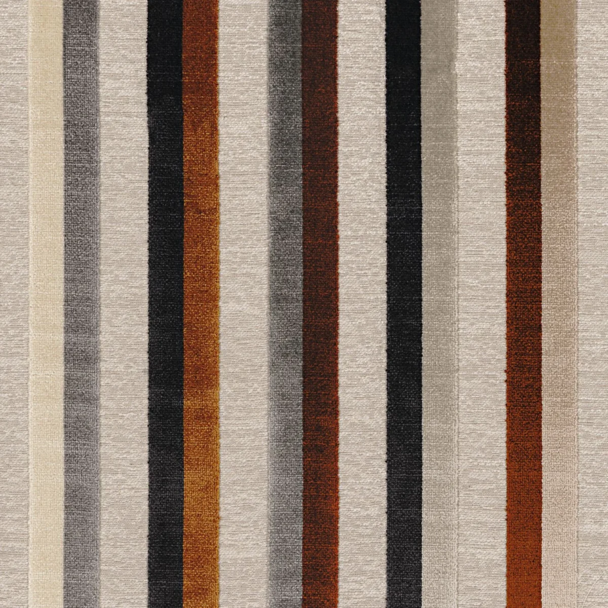 brown striped woven fabric from Casamance