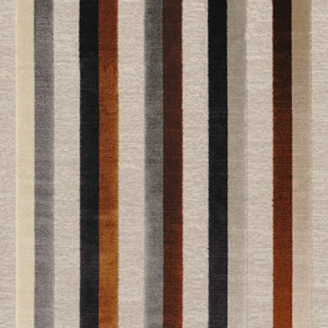 brown striped woven fabric from Casamance