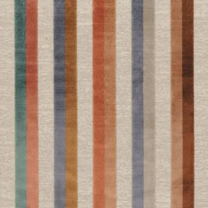 red striped woven fabric from Casamance
