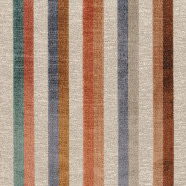 red striped woven fabric from Casamance