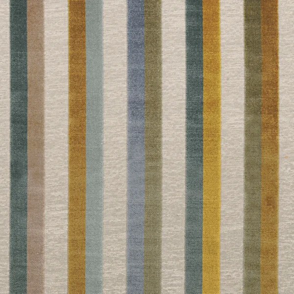 multicolour striped woven fabric from Casamance