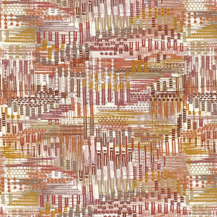 Point De Vue Fabric - Blush Ocre swatch