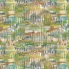 green misc embroideried fabric from Casamance
