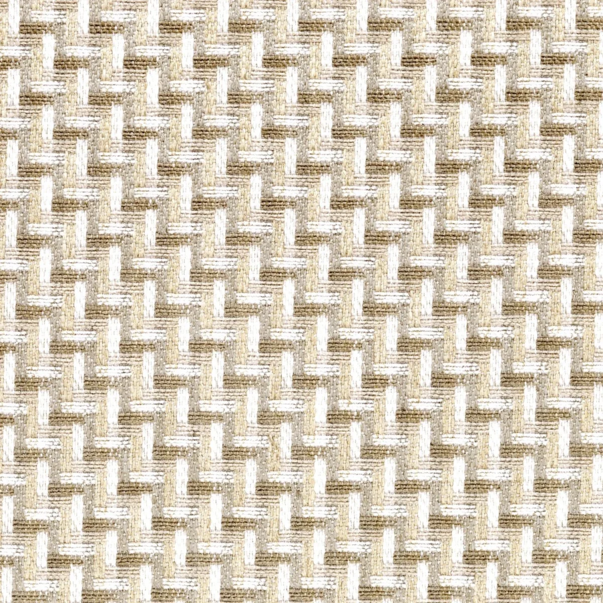 Melange Fabric - Beige Taupe by neutral geometric woven fabric from Casamance