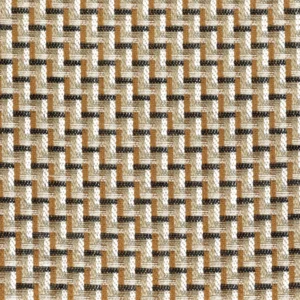 brown geometric woven fabric from Casamance