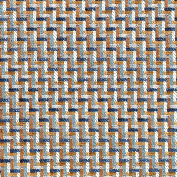 Melange Fabric - Orage Celadon by blue geometric woven fabric from Casamance