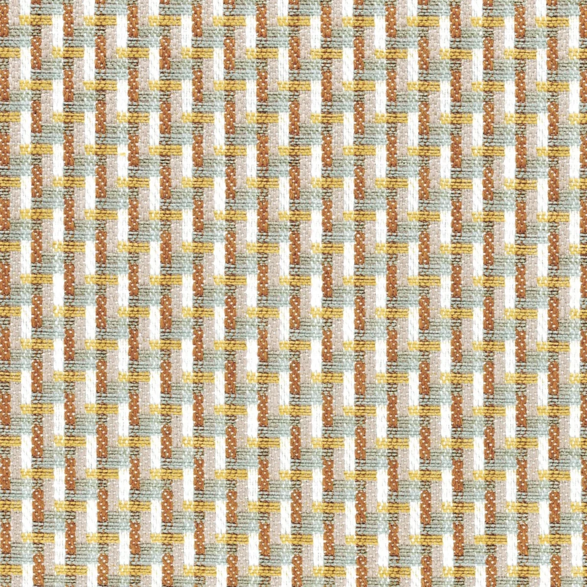 blue geometric woven fabric from Casamance