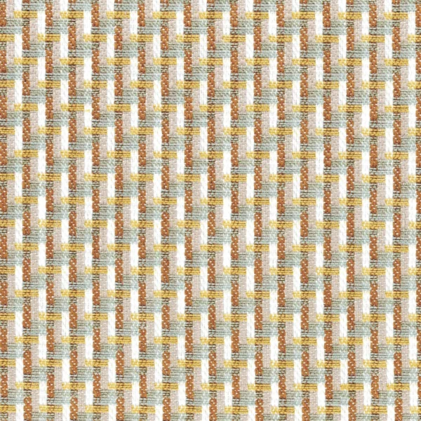 Melange Fabric - Moutarde Lilas by blue geometric woven fabric from Casamance