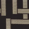 black-grey geometric jacquard fabric from Casamance
