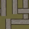 green geometric jacquard fabric from Casamance