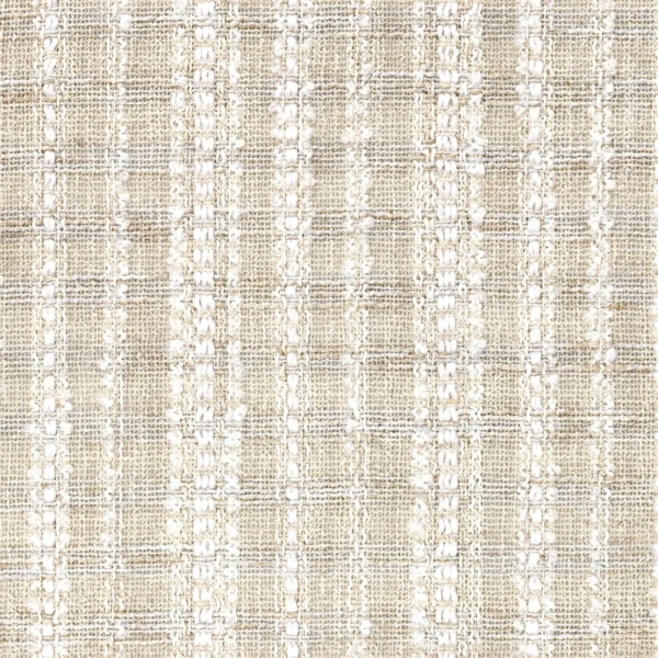 Dessau Fabric - Ivoire by neutral striped voile-sheer fabric from Casamance