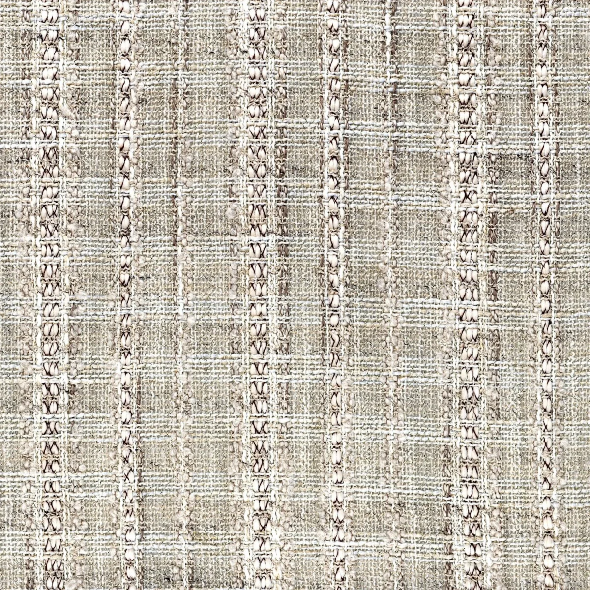 black-grey striped voile-sheer fabric from Casamance
