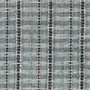 blue striped voile-sheer fabric from Casamance