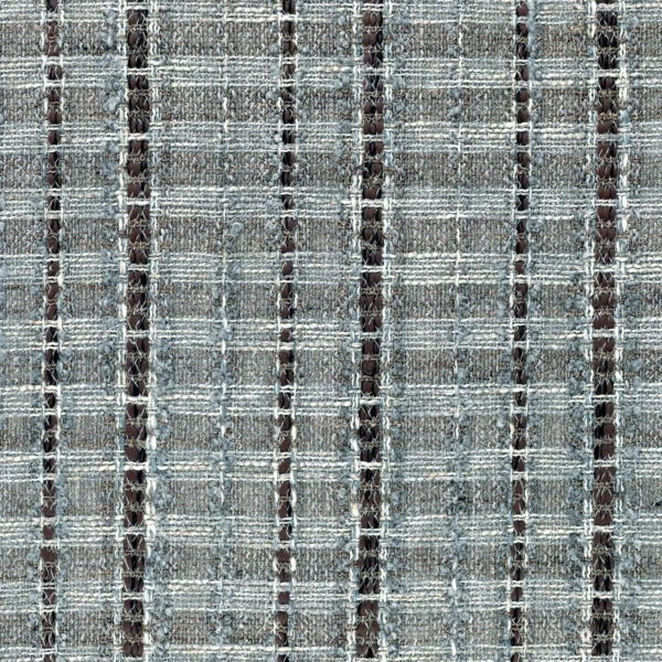 Dessau Fabric - Acier by blue striped voile-sheer fabric from Casamance