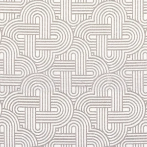 black-grey geometric jacquard fabric from Casamance