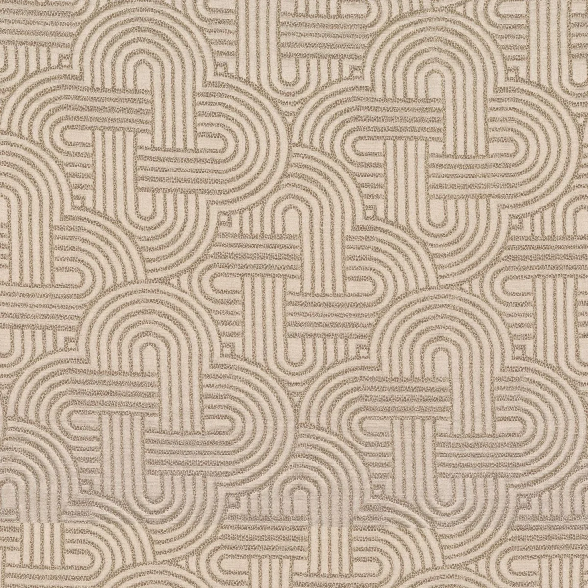 Mollino Fabric - Nacre by neutral geometric jacquard fabric from Casamance