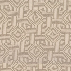 neutral geometric jacquard fabric from Casamance