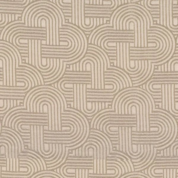 neutral geometric jacquard fabric from Casamance