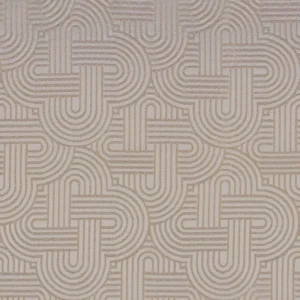 brown geometric jacquard fabric from Casamance