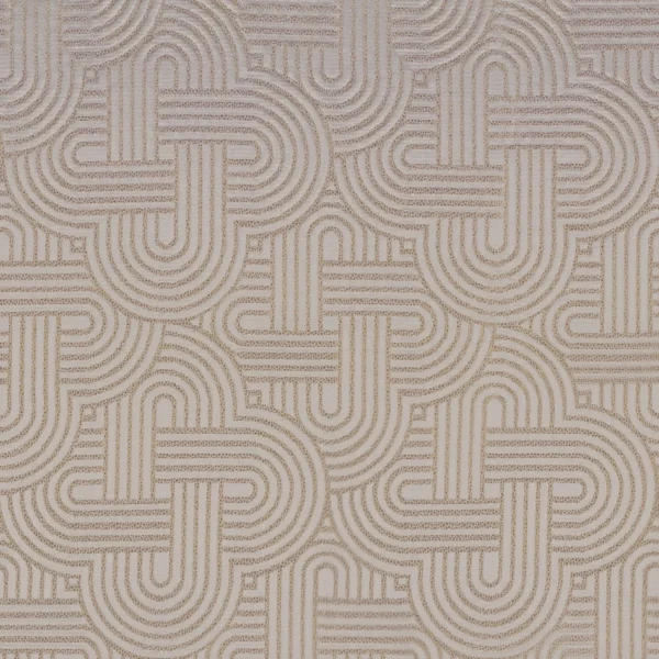 Mollino Fabric - Tourterelle by brown geometric jacquard fabric from Casamance