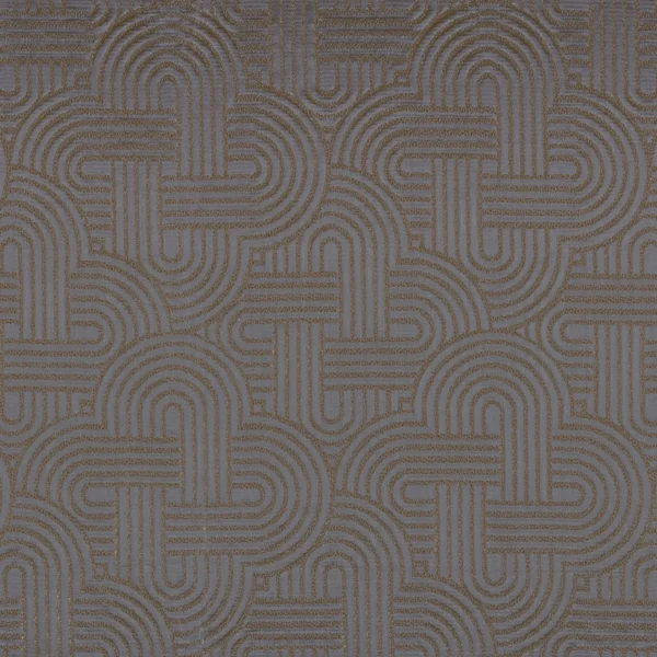 Mollino Fabric - Bleu Riviere by blue geometric jacquard fabric from Casamance