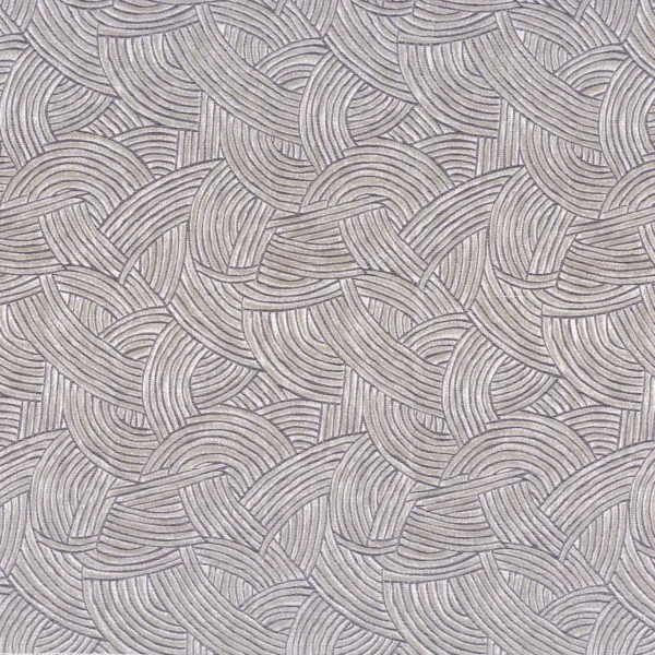 Bramante Fabric - Perle by black-grey geometric jacquard fabric from Casamance